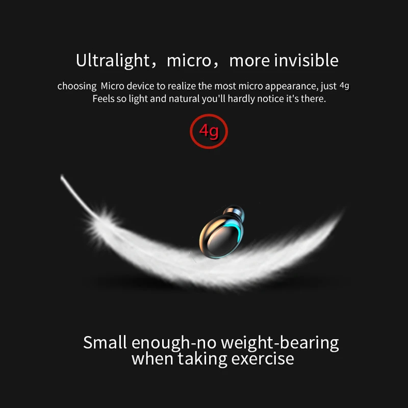 TWS-стереонаушники F9 с микрофоном и зарядным футляром | Электроника