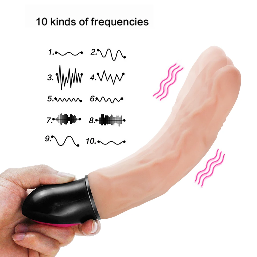 Реалистичный вибратор-фаллоимитатор большой огромный пенис Электрический