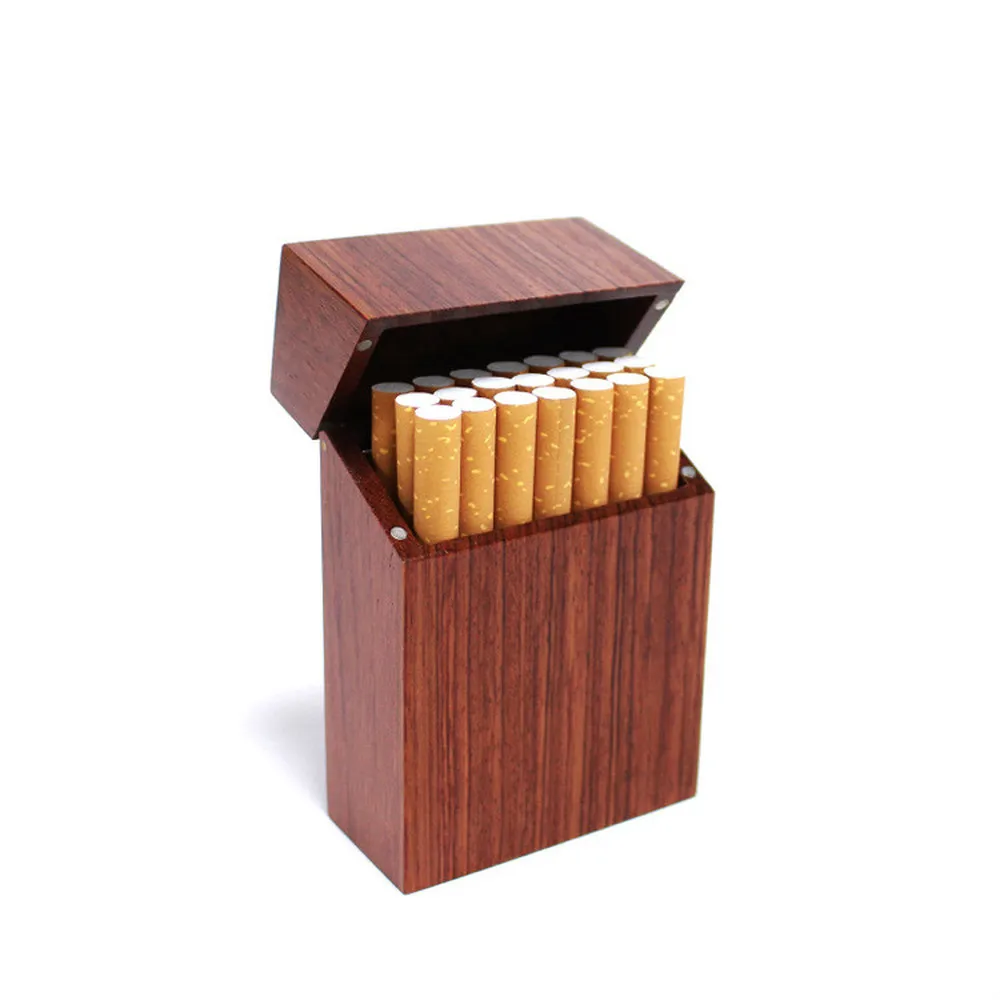 Сигарета деревянная коробка с палисандр и вишневого дерева Bambook сигареты чехол