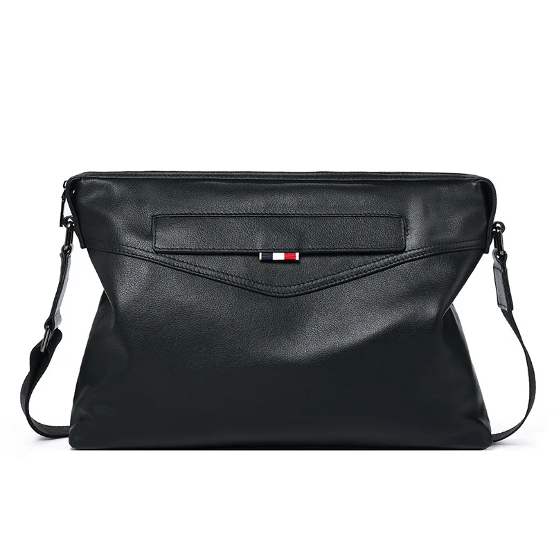 Роскошные модные мужские сумки через плечо из натуральной воловьей кожи