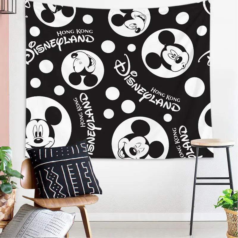 Настенный Гобелен Disney minnie Mickey подвесной гобелен с животными полиэфирная ткань