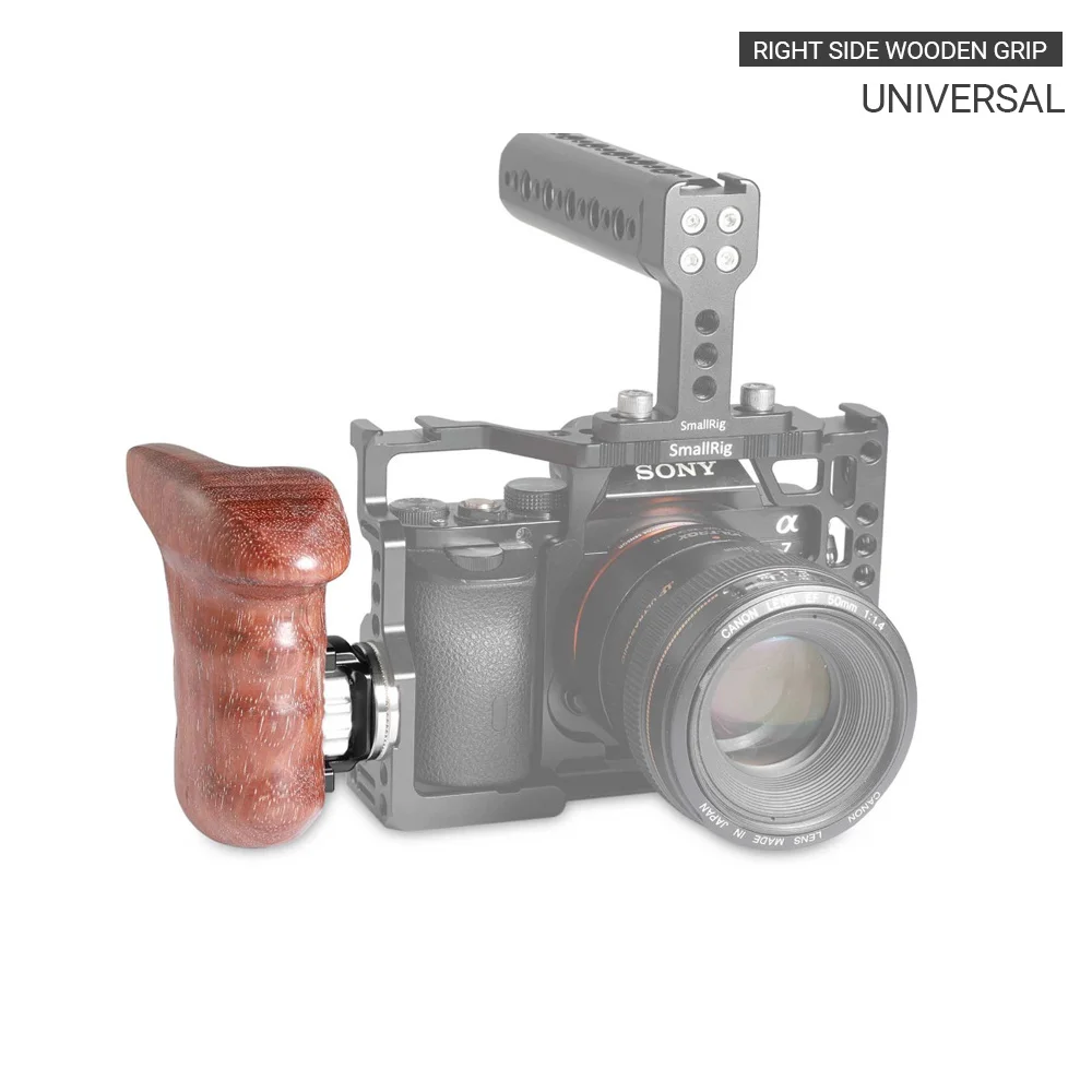 Ручка стабилизатора для камеры SmallRig DSLR деревянная ручка с розеткой крепления на