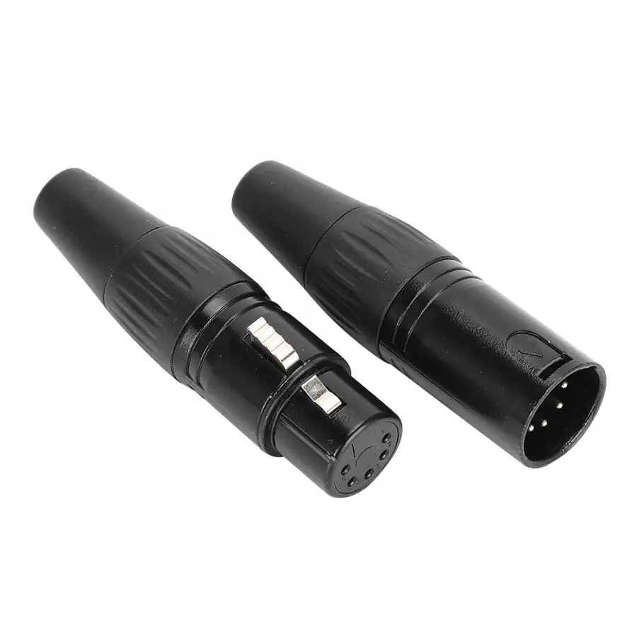2 пары пятиконтактный штекер гнездо для аудио микрофона|Коннекторы и разъёмы| |