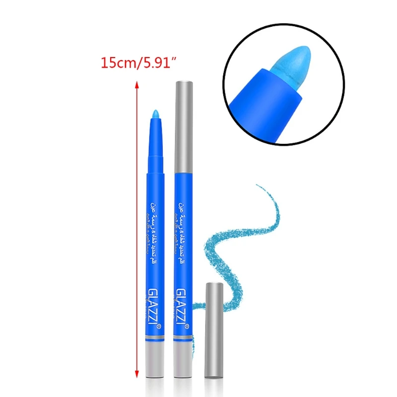 

Q1QD 12 Colors Eyeliner Pen Set Eye Liner Gel Pencil Auto-Rotating Colored Eyeliners Waterproof for Women Girls Professional Eye