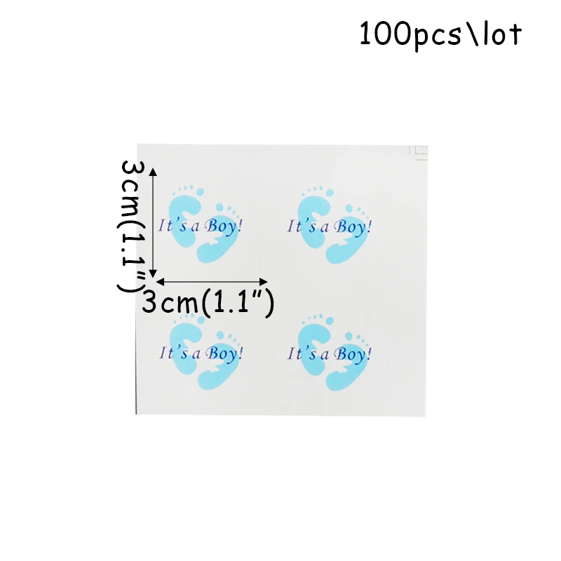 

100pcs Babyshower It Is A Boy/girl Paper Stickers Gender Reveal Christening Gift Labels Stickers Baby Shower 1st Birthday party