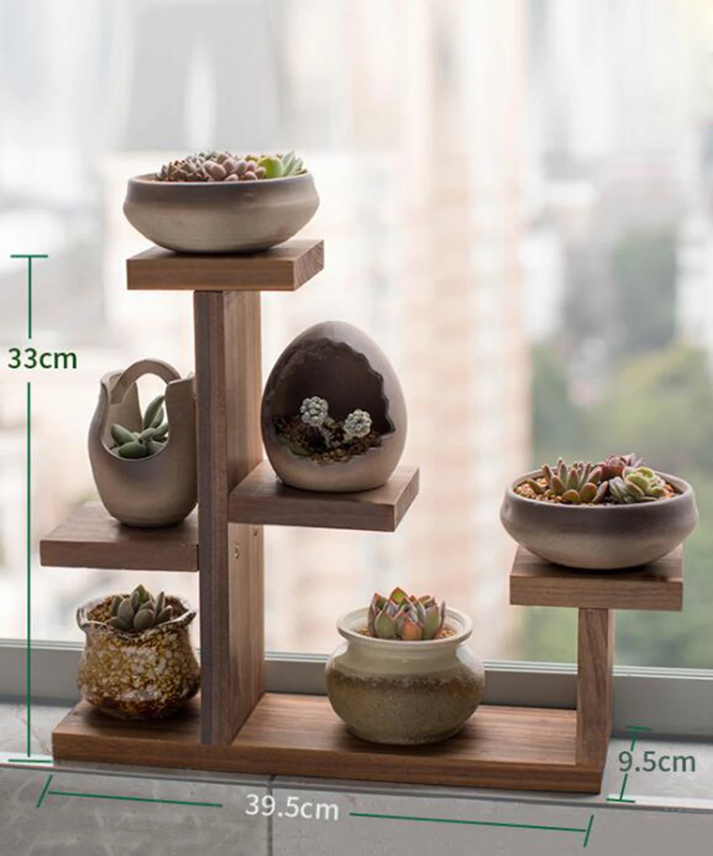 Настольная подставка для эркера настенная полка мясных цветов маленькая в