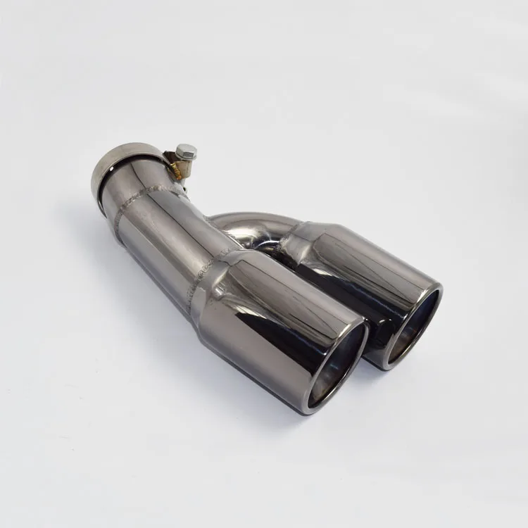 One pcs Stainless Steel Exhaust Titanium Black Double Out Muffler Tips Tailpipe For BMW 3 Series 320i 318i F30 2013-2016 | Автомобили и