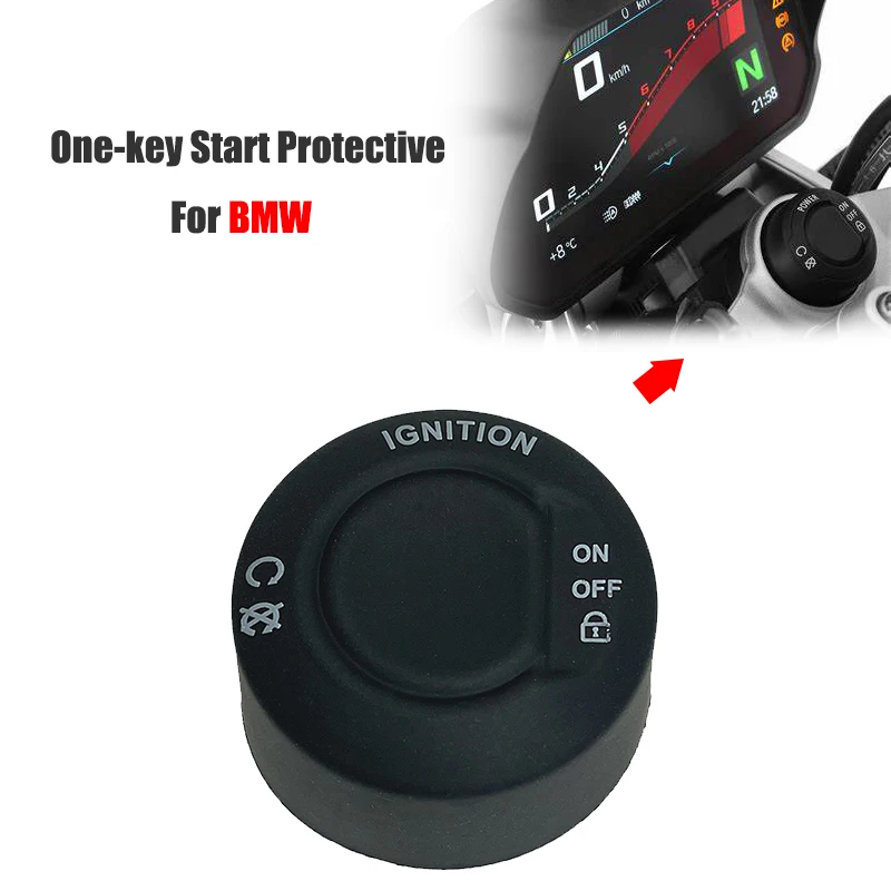 

For BMW F900R R1250GS R1200GS S1000XR R1250RT R1200 RT/RS F850GS ADV F750GS Motorcycle One-key Start Switch Protective Cover
