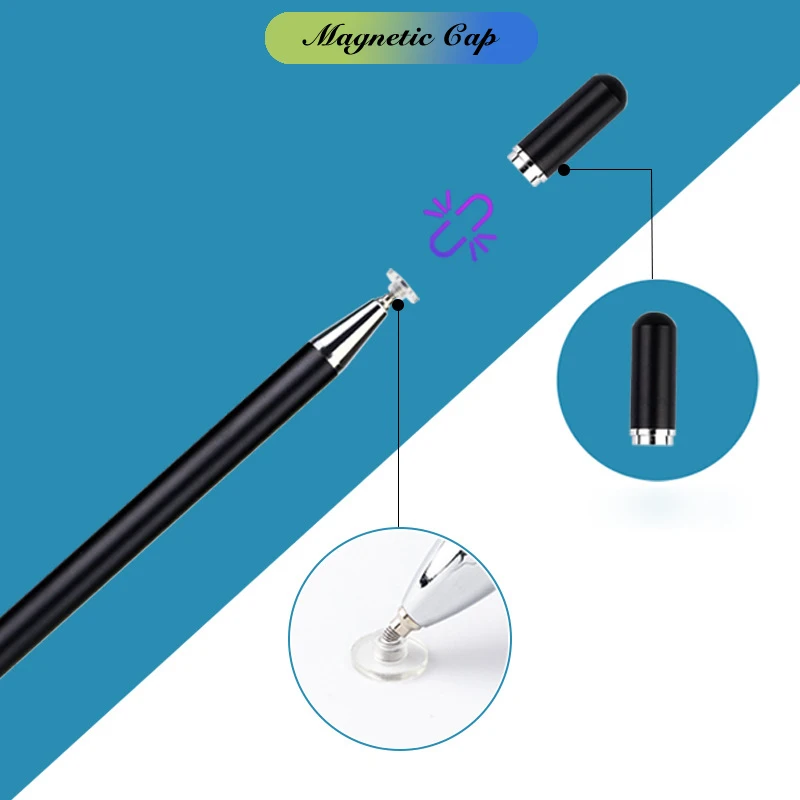 Kopen 50 Stks/partij Stylus Touch Screen Pen Voor Apple Iphone Ipad Air Ipod Potlood Tip Tablet Touch Smart Phone Tablet Metalen Custom Logo