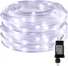 Уличная Веревка 10-30 м, водонепроницаемая трубчатая гирлянда, 8 режимов, 4,5 в, вилка для сада, двора, дорожек, забора, лестницы вечерние праздничные рождественские украшения