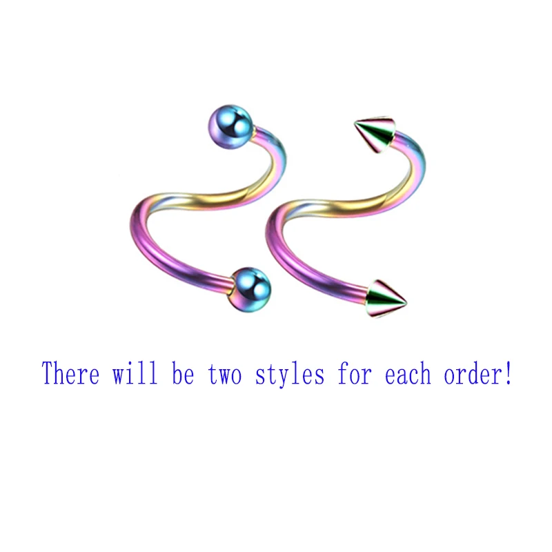 

Lip nails 2pcs2020 medical stainless steel new personality earrings hip hop body piercing lip ring eyebrow ring nail jewelry