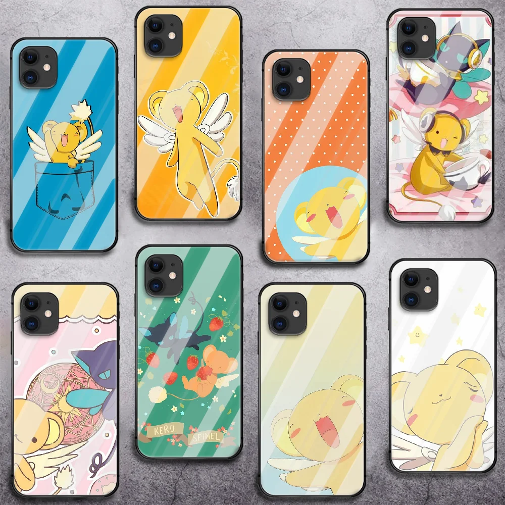 

Card Captor Tempered Glass Phone Case For IPhone 5 6 7 8 11 12 13 S SE X Xs Xr Plus Pro Max IPhone13 Mini Cover Cell Back Shell