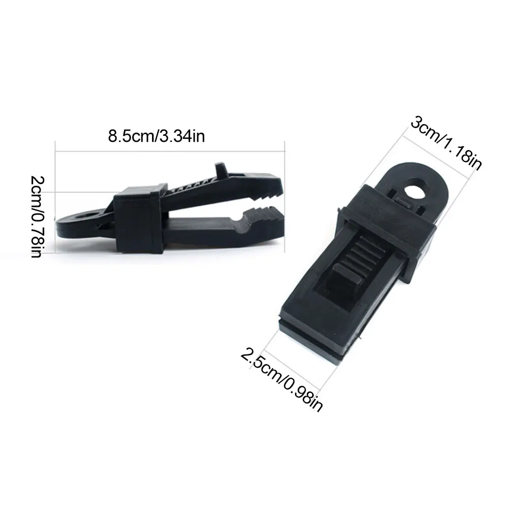 

Tarp Clips Heavy Duty Lock Grip Tarp Clamps Awning Cord Clip Pool Tent Fasteners Heavy Duty Clips Holder Gust Guard Cover Clamp