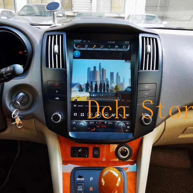

10.4 inch Vertical tesla style Android 9.0 Car DVD radio GPS PLAYER for LEXUS RX330 RX300 navigation PX6 stereo carplay auto