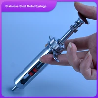 10203050ml stainless steel metal syringe enema sampler dispensing with ink chemical medicineenema syringe feeding booster