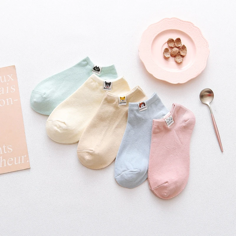 Носки Женские однотонные милые повседневные универсальные классические