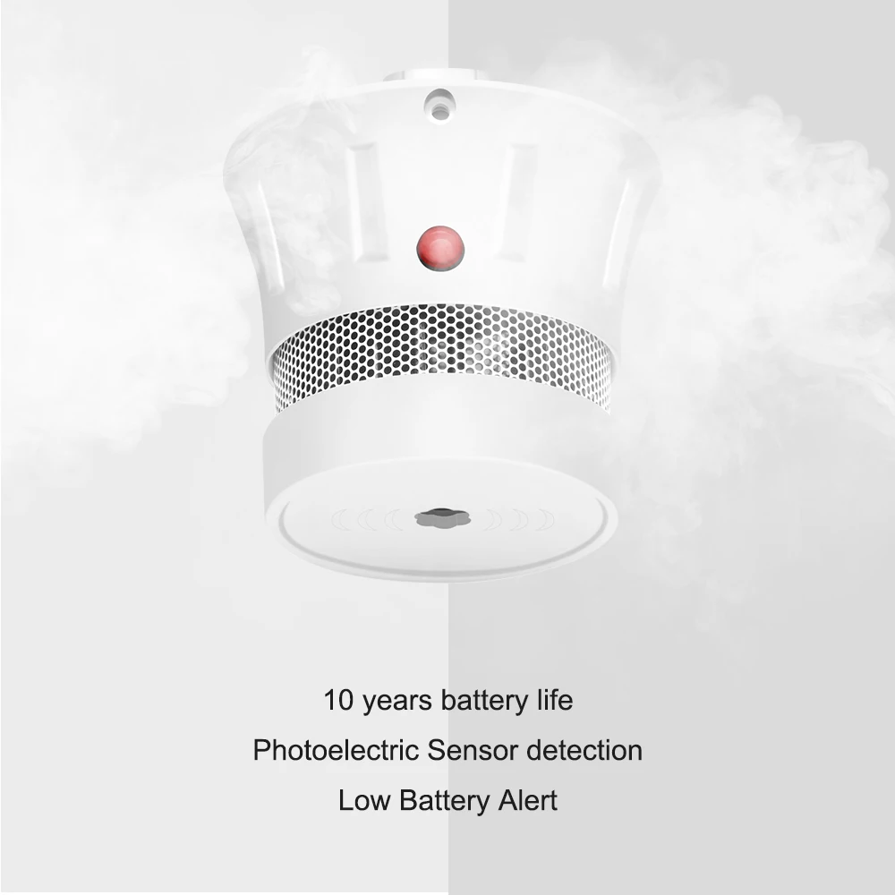 CPVan 10 шт. мини детектор дыма EN14604 rookmelder 10 jaar CE сертификация 85dB пожарная сигнализация rookmelder детектор гумо