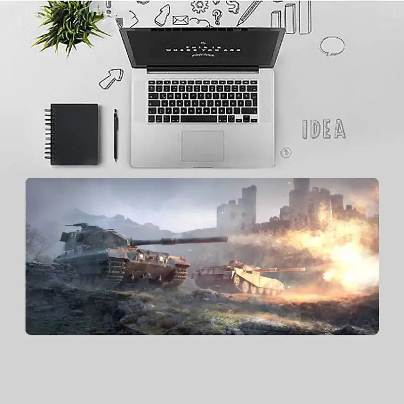 

world of tanks Natural Rubber Gaming Desk Mat Desk Table Protect Game Office Work Mouse Mat pad X XL Non-slip Laptop Cushion