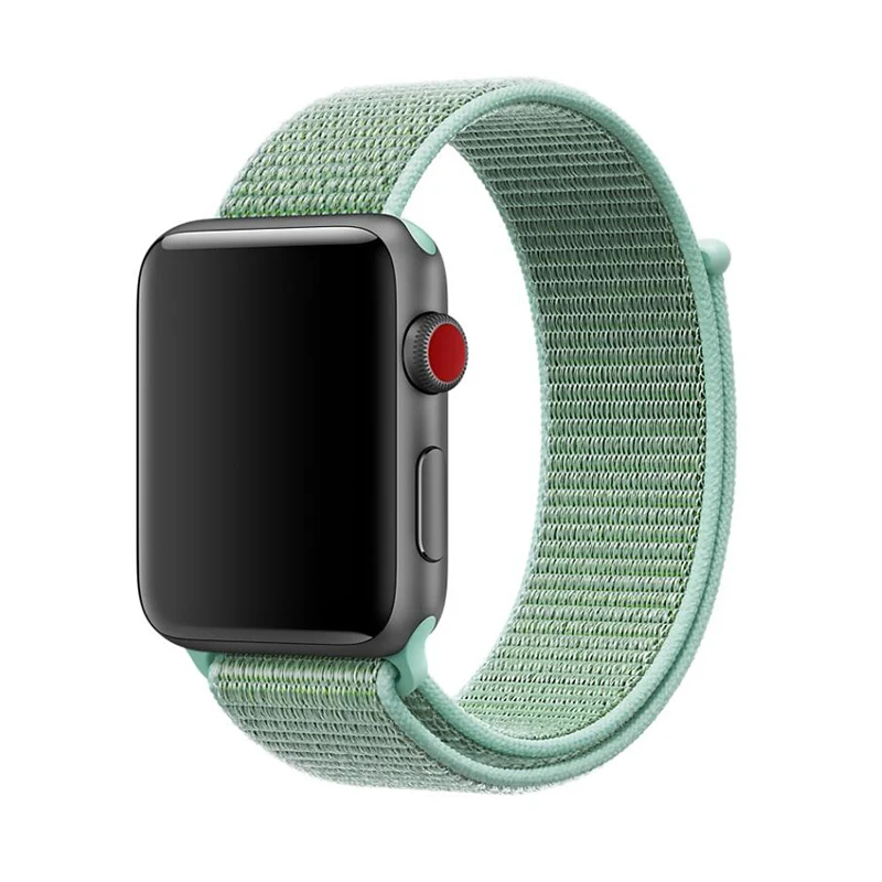 Нейлоновый спортивный ремешок для Apple Watch 1/2/3 легкий мягкий дышащий тканый 38/42 мм |