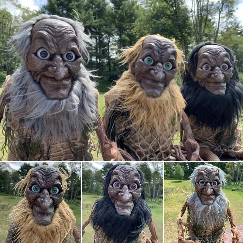 

Halloween Ornaments Evil Little Old Man Latex Crafts Decorations Suitable For Outdoor Vivid D1