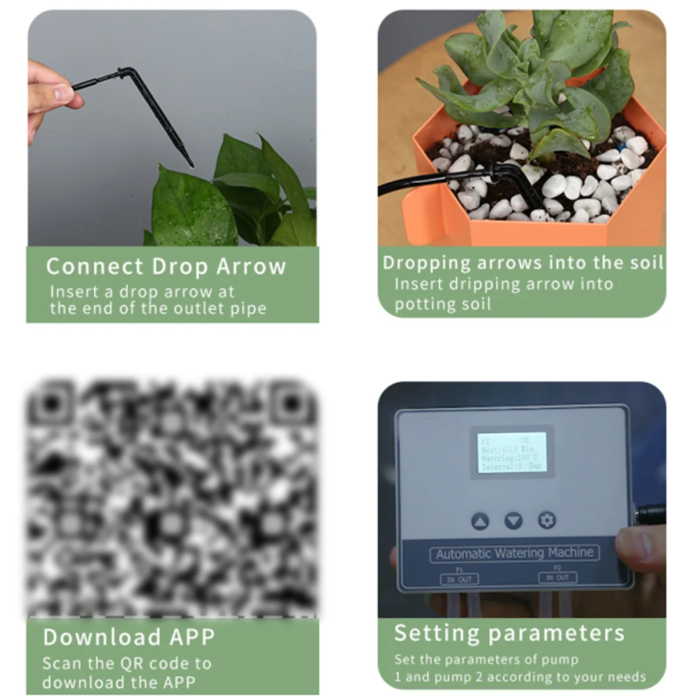 

Garden Automatic Drip Irrigation System Watering System Wifi Plant Self Watering System LCD Watering Device Kits Garden Tools