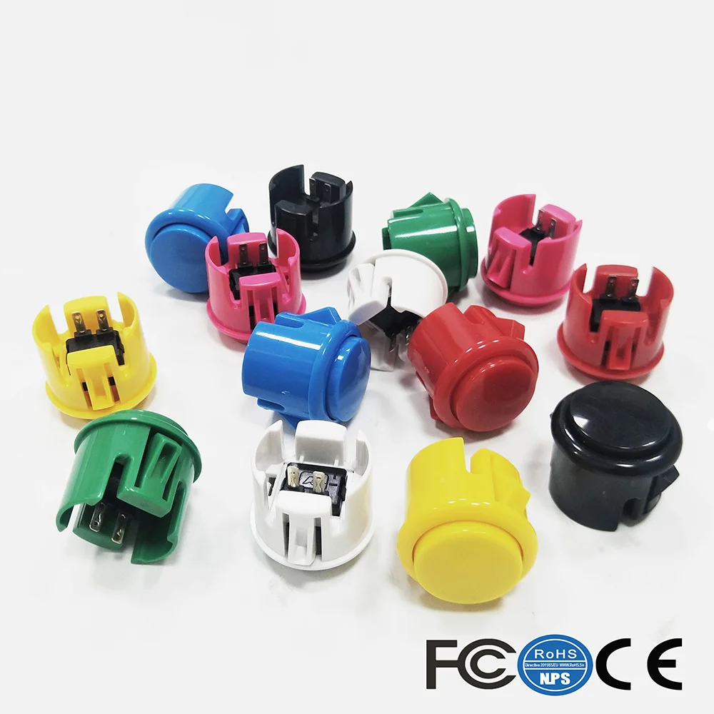 10x30 мм аркадные кнопки переключатель работает для аркадного джойстика боевые