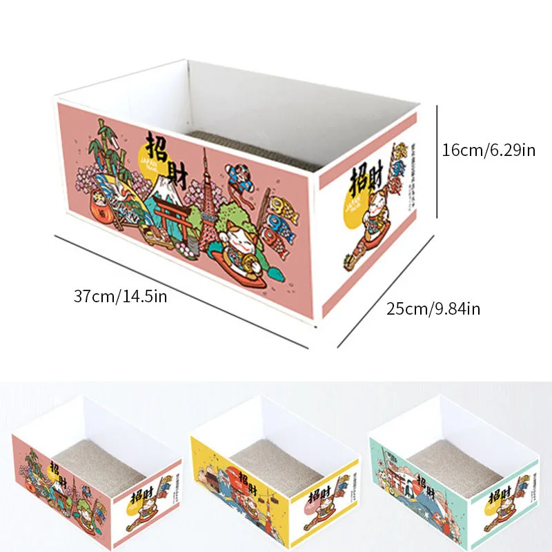 Когтеточка для кошек в японском и корейском стиле картонная коробка кошачьей