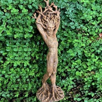 forest god statue mini tree elf sculpture resin micro landscape garden crafts garden accessories tuin decoratie outdoor bos