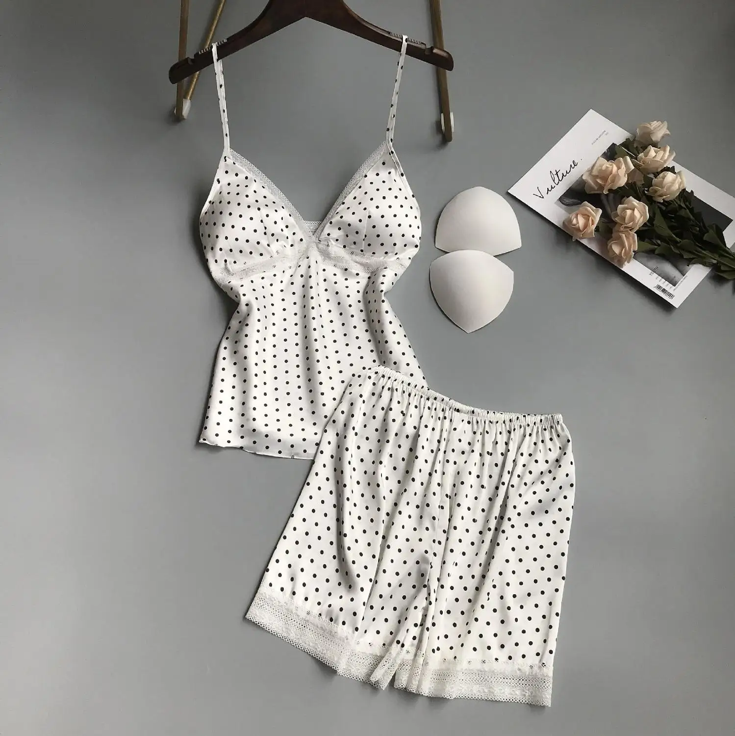 Женское атласное белье на бретельках сексуальное женское кружевная ночная