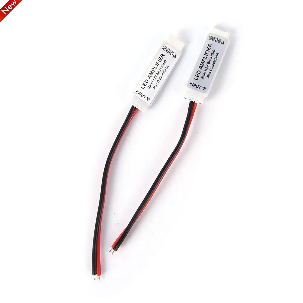 

2pcs/lot 8-16V Mini RGB Led Amplifier For 5050 3528 RGB LED Strip Light Signal Amplifier 3*4A 144W Led Strip Accessory