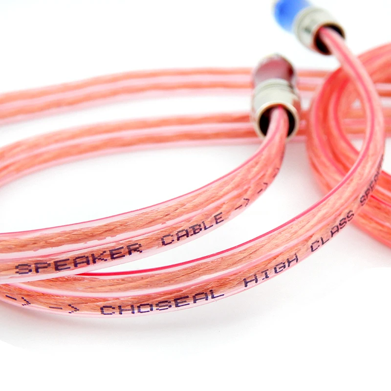 Кабель hifi кабель для динамика провод медные позолоченные бананы вилки 50 см 500