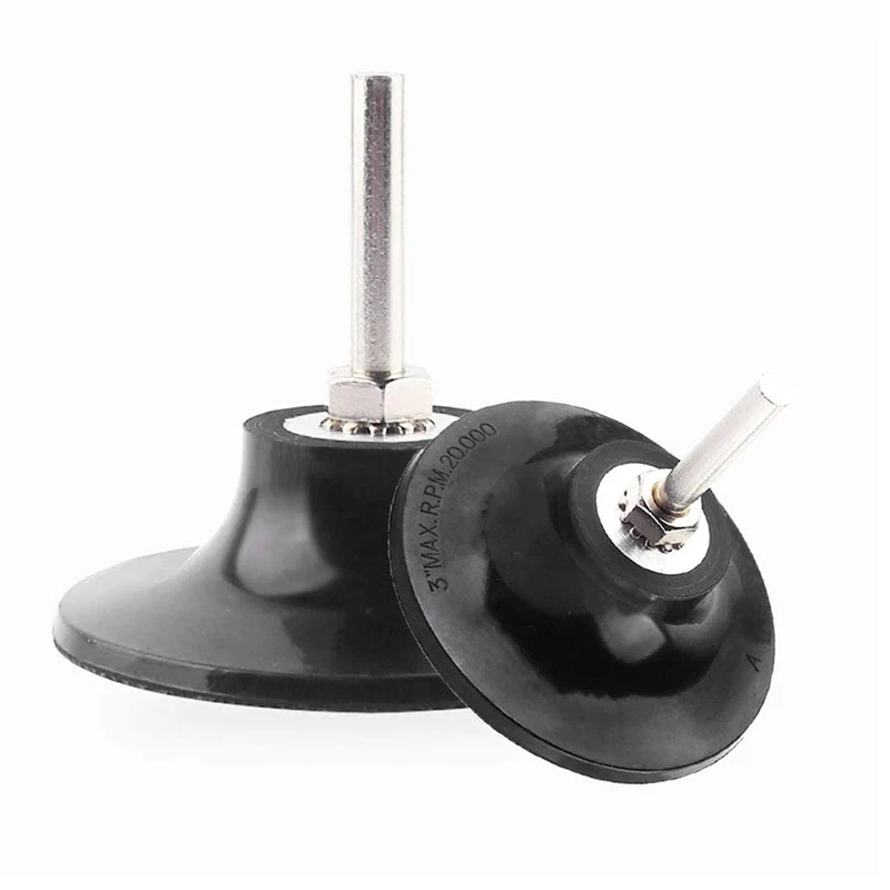 

5 Pcs Roloc Disc Pad Holder Universal Quick Replacement 3 Inches Disc Pad Holder for Polishing Round Rotating Tools