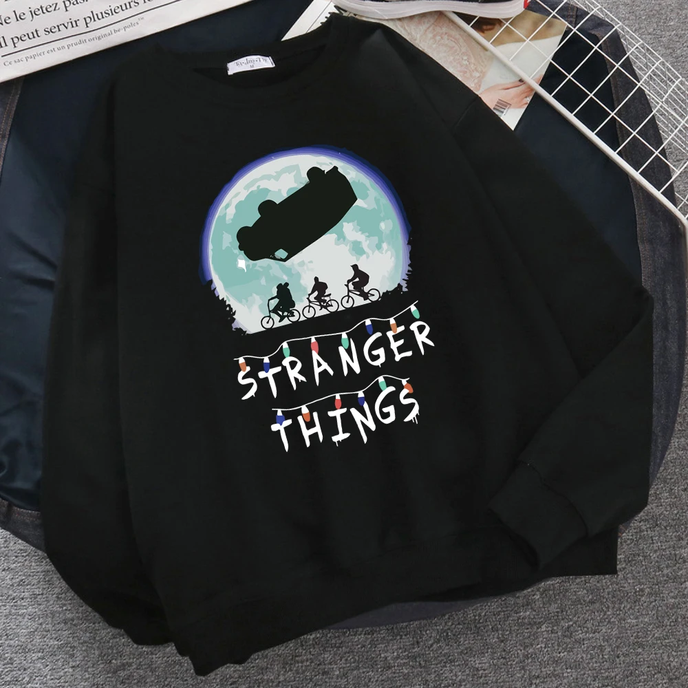 Autumn Hot Sale Sweatshirt Stranger Things UPSIDE DOWN Print Hoodies Men Brand Clothing Casual Sweatshirts Funny Mens Streetwear | Мужская