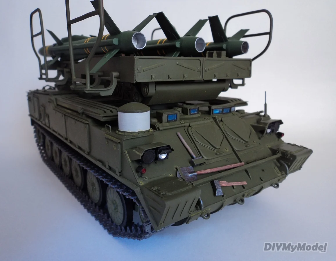 DIYMyModel-SA-6 a escala 1:25 para defensa a&eacute;rea, 2K12, modelo de papel artesanal, rompecabezas, juguete hecho a mano-3
