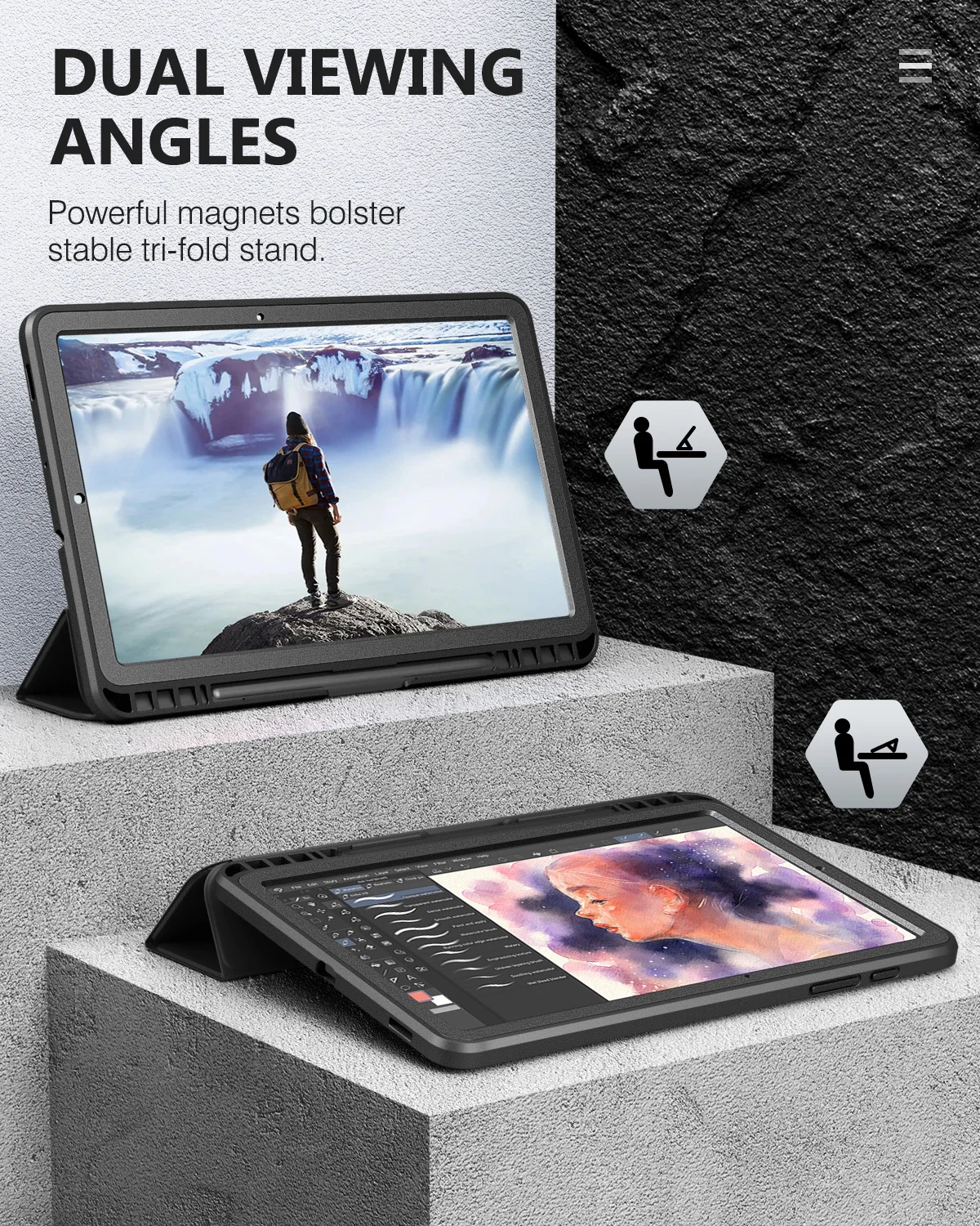 Противоударный чехол для Samsung Galaxy Tab S6 Lite 10 4 2020 SM-P610 P615 [встроенная защита экрана] |