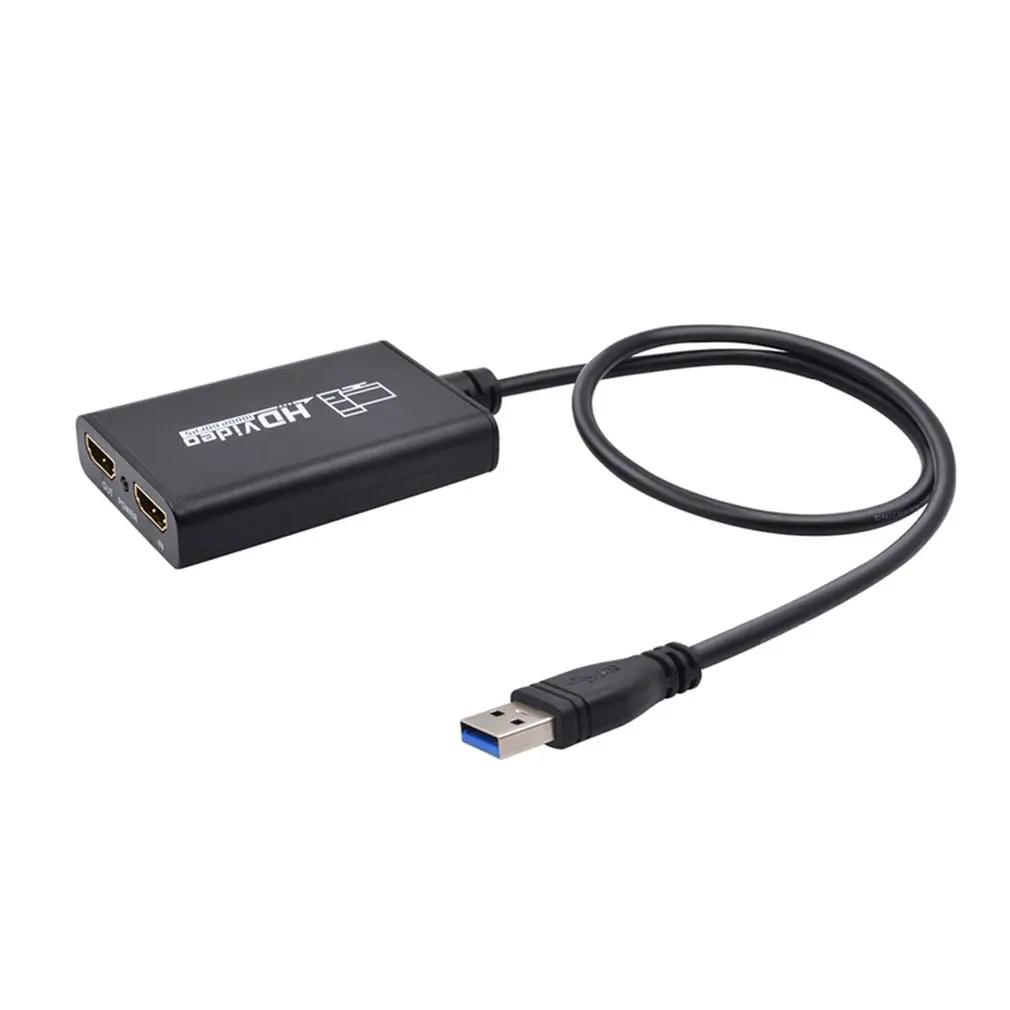 

Профессиональная коробка для захвата видео в HD-игре USB 3,0 штекер-HDMI-совместимая с гнездом штепсельная Вилка для прямой трансляции потоковый ...