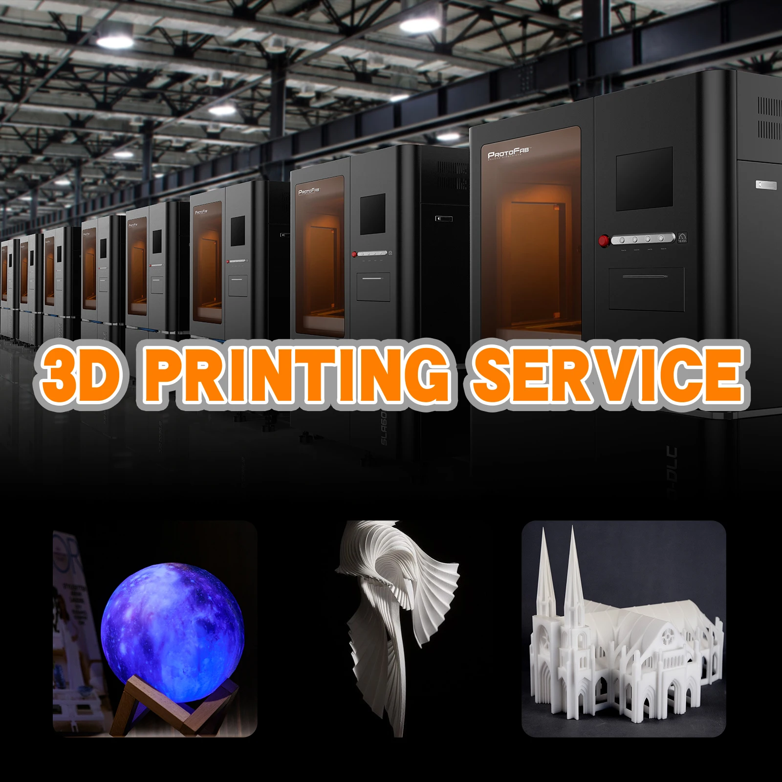 Пластиковый быстрый прототип 3D-печать большого размера индивидуальная