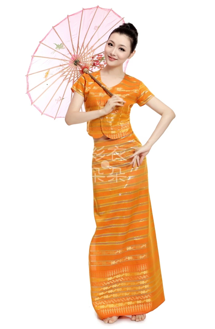 

Одежда Hmong с коротким рукавом, традиционные танцевальные костюмы из Таиланда, женская одежда для фестиваля в этническом стиле