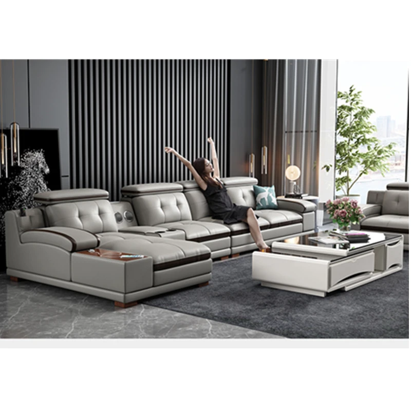 Современные диваны для гостиной кожаный диван деревянная рама с губкой высокой