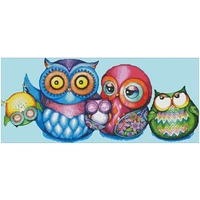 owls non full embroidery patterns counted cross stitch 11ct 14ct 18ct diychinese cross stitch kit embroidery needlework sets