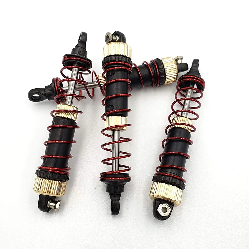 4Pcs RC Shock Absorber Adjustable Assembled Spring Damper Suspension Upgraded Oil Filled 25-ZJ03 for 9125 Car | Спорт и развлечения