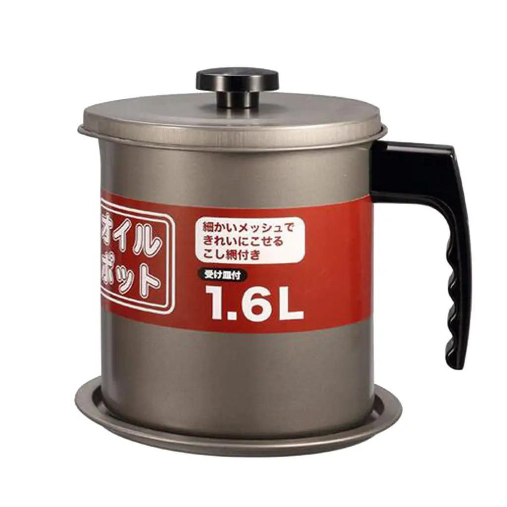 

Контейнер для смазки, ситечко для кулинарного масла бекона и банка для смазки для повторного использования масла из нержавеющей стали, дома...