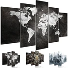 HD Print Abstract Wall Art Dark World Map Canvas Painting Old Mechanism Posters and Prints Modular Pictures for Living Room
