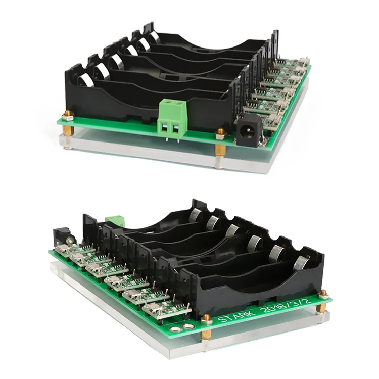 6 слотов 18650 зарядное устройство pcb li ion батарея умное diy usb 5V устройство|Аксессуары