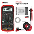 ANENG AN8205C напряжения мультиметр автомат мини профисионал цифровой вольтометр multimeter электрика токовые acdc индикатор вольтметр амперметр тестер конденсаторов транзисторов измерительные приборы мультиметры