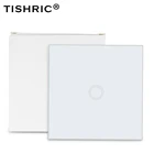TISHRIC 86 Тип 433 мгц радиочастотный пульт дистанционного управления светильник лампа стекло Сенсорная панель Переключатель Wi-Fi беспроводной умный дом работа с SONOFF T1t2