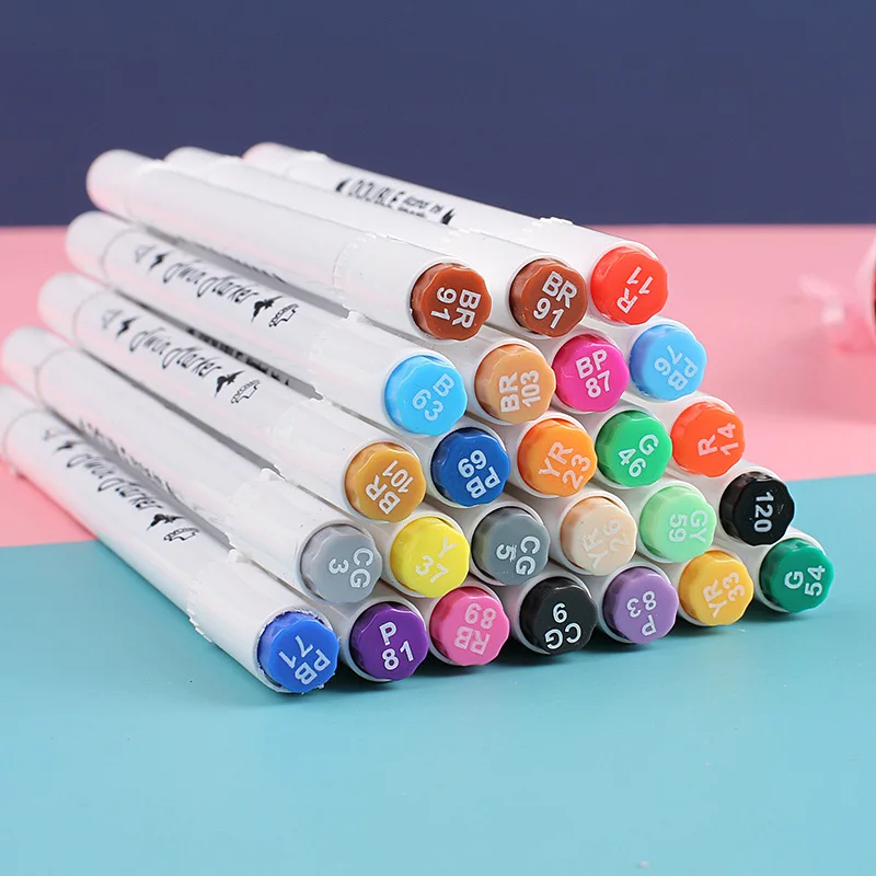 

12/18/24/36 Colors Marker Pen Set Art Recommendation Animation Painting Design Student Painting Stationery Marker Pen Multicolor