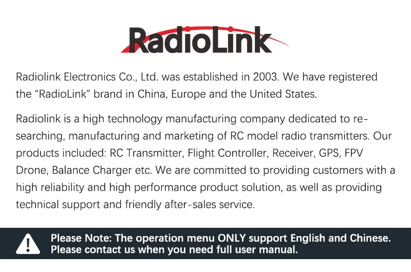 Радиоконтроллер Radiolink T8S 2,4G 8CH передатчик и R8EF или R8FM приемник ручка геймпад для фиксированного крыла FPV Дрон самолет