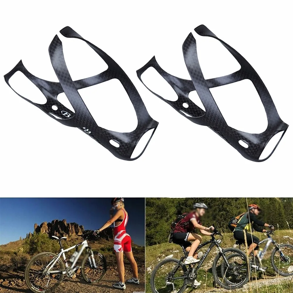 

BALUGOE Carbon Bicycle Water Bottle Cage MTB Road Bike Drink Cup Holder Rack Ultra Light Cycle Equipment Matte / Light