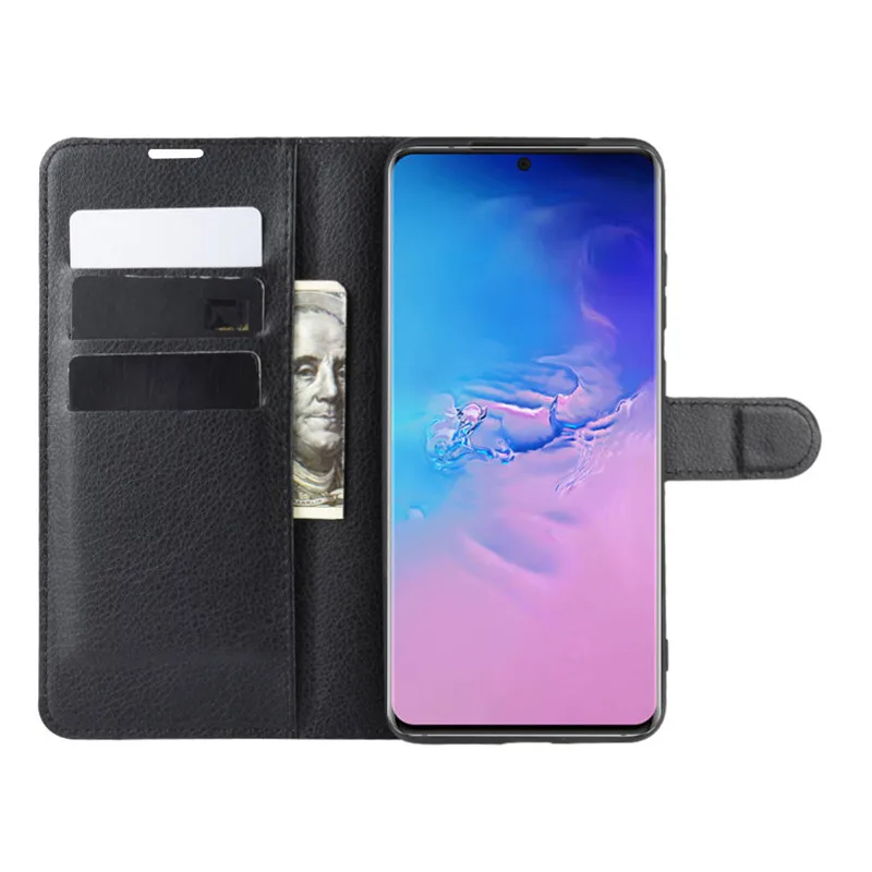 Чехлы S20 для Samsung Plus чехлы флип-бумажник с рисунком из личи ПУ кожа телефонов Ultra